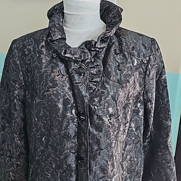 Gallant shimmering long sleeve lightweight cocktail jacket size 18 - Picture 1 of 11